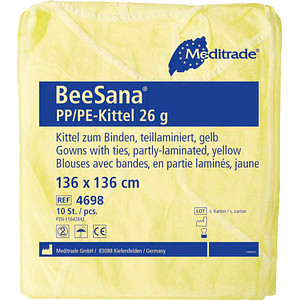 4250016409311 - unisex Schutzkittel BeeSana PPPE gelb Einheitsgröße 4250016409311 10 Stück 4250016409311 - unisex Schutzkittel BeeSana PPPE gelb Einheitsgröße 4250016409311 10 Stück