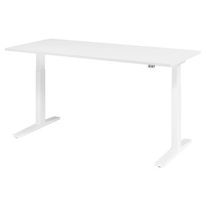 4032062191026 - HAMMERBACHER XMKA19 elektrisch höhenverstellbarer Schreibtisch weiß rechteckig C-Fuß-Gestell weiß 1800 x 800 cm 4032062191026 - HAMMERBACHER XMKA19 elektrisch höhenverstellbarer Schreibtisch weiß rechteckig C-Fuß-Gestell weiß 1800 x 800 cm