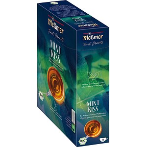4002221043787 - Messmer Finest Mint Kiss Pfefferminztee Teebeutel 15 Stück 4002221043787 - Messmer Finest Mint Kiss Pfefferminztee Teebeutel 15 Stück