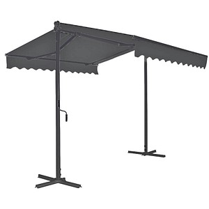 4041908141361 - Standmarkise grau 3000 x 3000 cm 4041908141361 Garden Pleasure