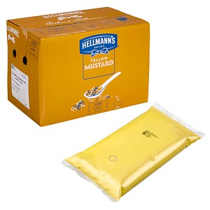 HELLMANN’S YELLOW MUSTARD Beutel für Dispenser  3x 2,5 kg, 3 St.