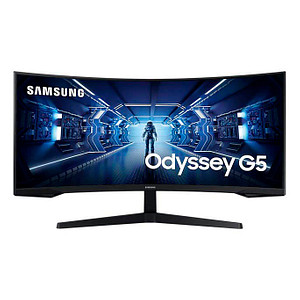 8806094796315 - Odyssey G5 C34G55TWWP LED-Monitor 864 cm (34 Zoll) EEK G (A - G) 3440 x 1440 Pixel UWQHD 1 ms DisplayPort HDMI® Kopfhörer (35 mm Klinke) VA LCD