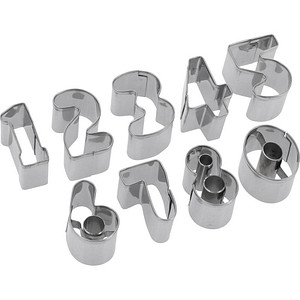4004094353888 - WESTMARK 0-9 Zahlen-Ausstechformen 25 cm Aus rostfreiem Edelstahl 1 Set = 10 Stück 4004094353888 - WESTMARK 0-9 Zahlen-Ausstechformen 25 cm Aus rostfreiem Edelstahl 1 Set = 10 Stück