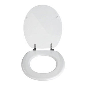 4008838154007 - WC-Sitz Valencia Weiß Weiß mdf weiß Edelstahl rostfrei silber matt - weiß - Wenko 4008838154007 - WC-Sitz Valencia Weiß Weiß mdf weiß Edelstahl rostfrei silber matt - weiß - Wenko