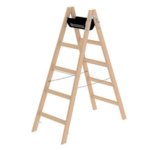 4031405332102 - MUNK Günzburger Steigtechnik Guenzburger Steigtechnik 33210 Holz Stufen-Doppelleiter Arbeitshöhe (max) 28 m Braun 76 kg 4031405332102 - MUNK Günzburger Steigtechnik Guenzburger Steigtechnik 33210 Holz Stufen-Doppelleiter Arbeitshöhe (max) 28 m Braun 76 kg