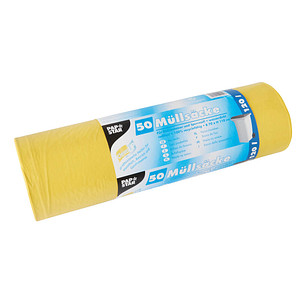 4002911100516 - Müllbeutel 10051 gelb 120 Liter offen äußerst reißfest 4002911100516 50 Stück 4002911100516 - Müllbeutel 10051 gelb 120 Liter offen äußerst reißfest 4002911100516 50 Stück