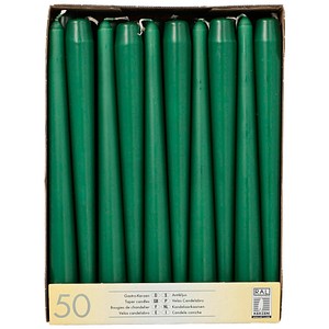 4002911179697 - Kerzen 17969 dunkelgrün 250x22mm (HxØ) ca 7 Stunden Brenndauer 4002911179697 50 Stück 4002911179697 - Kerzen 17969 dunkelgrün 250x22mm (HxØ) ca 7 Stunden Brenndauer 4002911179697 50 Stück