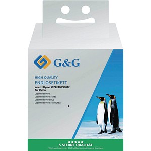 6941881284247 - Premium Etiketten 36x89mm komp zu 99012S0722400 schwarz auf weiß 6941881284247 G und G