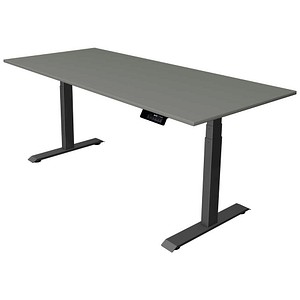 Kerkmann Move 1 stable elektrisch höhenverstellbarer Schreibtisch grafit rechteckig, T-Fuß-Gestell grau 180,0 x 80,0 cm