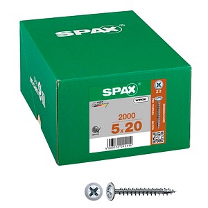 4003530092114 - Spax - Rückwandschraube r 88197 mSpitze Kreuzschlitz-PZ 5 x 20 17-Z Stahl galvanisch verzinkt wirox 4003530092114 - Spax - Rückwandschraube r 88197 mSpitze Kreuzschlitz-PZ 5 x 20 17-Z Stahl galvanisch verzinkt wirox