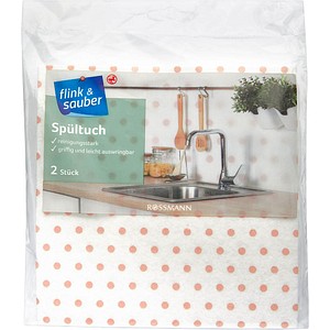 4305615391984 - flink & sauber Spültuch Viskose 60 °C waschbar 2 St