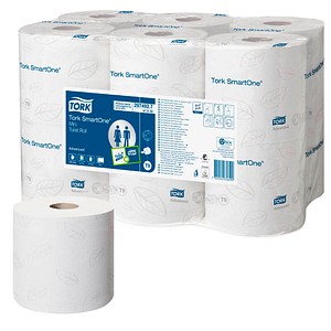 TORK Toilettenpapier SmartOne® T9 Mini 2-lagig, 12 Rollen