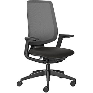 4049694002347 - Bürostuhl seflex ef-122 003 Stoff schwarz Gestell schwarz