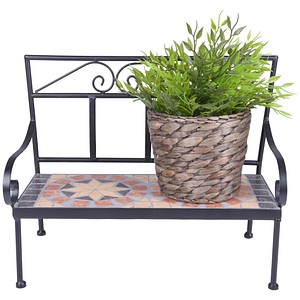 4041908137326 - Blumenregal PULAR Metall hellbraun Bank 395 x 300 cm 4041908137326 Garden Pleasure