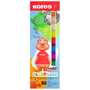 9023800340108 - Kinderknete PLASTILINA 10 Farben in Faltschachtel