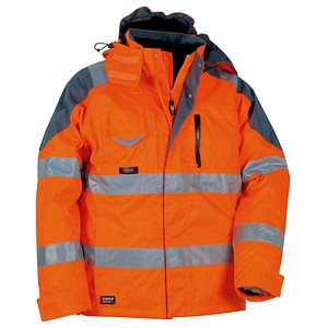 COFRA® Herren Warnjacke Winter RESCUE orange Größe 50