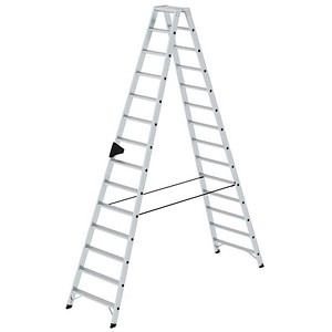 4031405402287 - MUNK Günzburger Steigtechnik Guenzburger Steigtechnik 40228 Aluminium Stufen-Stehleiter Arbeitshöhe (max) 5 m 4031405402287 - MUNK Günzburger Steigtechnik Guenzburger Steigtechnik 40228 Aluminium Stufen-Stehleiter Arbeitshöhe (max) 5 m