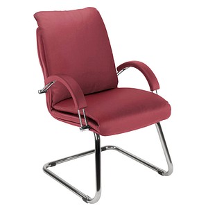 NOWY STYL Nadir Steel Besucherstuhl rot Kunstleder günstig NOWY STYL Nadir Steel Besucherstuhl rot Kunstleder günstig