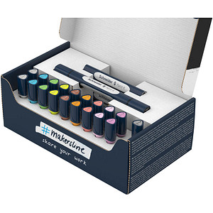 Schneider Paint-It 040 27 Teile Brush-Pens farbsortiert, 1 Set