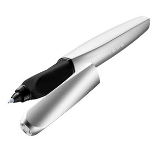 Pelikan Twist® Tintenroller silber 0,6 mm, Schreibfarbe: blau, 1 St.