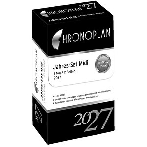 CHRONOPLAN Kalendereinlage 2026 Jahres-Set Midi Midi (9,6 x 17,2 cm)