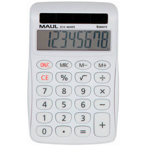 4002390092586 -  72631 02 Tischrechner Solar ECO MJ 455 weiß 4002390092586 MAUL