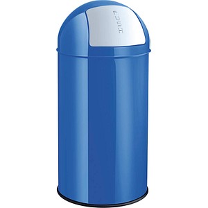 4012086061581 - helit Push Abfallbehälter Stahl selbstschließend blau 50 l HxØ 745 x 360 mm 4012086061581 - helit Push Abfallbehälter Stahl selbstschließend blau 50 l HxØ 745 x 360 mm