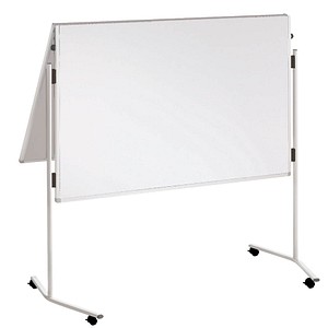 4016946186711 - Moderationstafel Eco ECO-UMTK-G 120x150cm Karton + Karton (beidseitig) pinnbar klappbar mit Rollen weiß + weiß