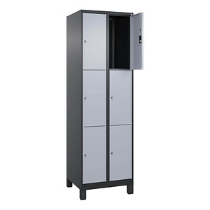4068427573473 - Schließfachschrank Classic Plus schwarzgrau weißaluminium 080010-203 S10038 6 Schließfächer 600 x 500 x 1950 cm 40684275734 4068427573473 - Schließfachschrank Classic Plus schwarzgrau weißaluminium 080010-203 S10038 6 Schließfächer 600 x 500 x 1950 cm 40684275734