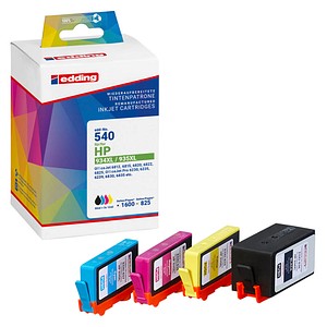 4043023269548 - Tintenpatrone kein Originalzubehör Kompatibel mit hp 934XL 935XL EDD-540 ca 1700 Seiten schwarz ca 1030 Seiten farbig schwarz mehrfarbig - Edding