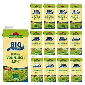 4046700021323 - Schwarzwaldmilch Bio lactosefreie H-Milch 35% 1 Liter 12er Pack