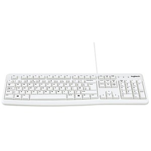 Logitech Keyboard K120 Tastatur kabelgebunden weiß