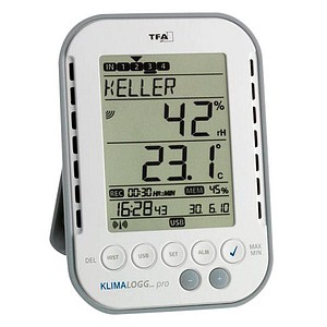 4009816020147 - KlimaLogg Pro Luftfeuchtemessgerät (Hygrometer) 1 % rF 99 % rF Datenlogger und Funk-USB-Schnittstelle Taupunkt- Schimmelwarnanzeige