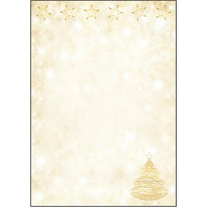 4004360835551 - sigel Weihnachts-Motiv-Papier Graceful Christmas A4 90 g qm Feinpapier für Inkjet Laser Kopierer - 1 Stück (DP083)
