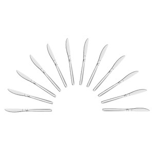 8711155098706 - 12 Messer Scandinave silber poliert 8711155098706 12 Stück 8711155098706 - 12 Messer Scandinave silber poliert 8711155098706 12 Stück