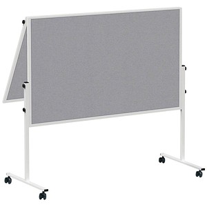 4002390052641 - Moderationstafel Solid 636 66 82 120x150cm Filz + Filz (beidseitig) pinnbar klappbar grau + grau 4002390052641 Maul