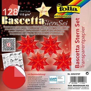 4001868111903 - Faltblätter Bascetta-Stern Mini rot Bascetta-Stern-Set 4001868111903 folia 128 Blatt