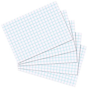 Herlitz Karteikarten A7 kariert weiß VE=100 Stück