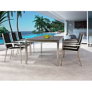 4043153103002 - Best Freizeitmoebel Marbella Terrassenstuhl Edelstahl 570 x 640 x 930 mm Silber 4043153103002 - Best Freizeitmoebel Marbella Terrassenstuhl Edelstahl 570 x 640 x 930 mm Silber