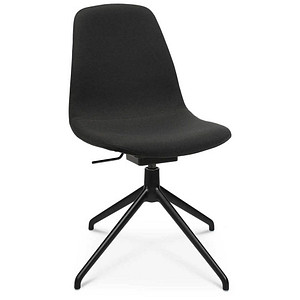 4014296848723 - Konferenzsessel Sitness Life 11 dreh- sitzhöhenverstellbar ohne Armlehnen B 460 x T 390 x H 450-480 mm 4-Fußgestell Alu schwarz-matt & Stoff schwarz 4014296848723 - Konferenzsessel Sitness Life 11 dreh- sitzhöhenverstellbar ohne Armlehnen B 460 x T 390 x H 450-480 mm 4-Fußgestell Alu schwarz-matt & Stoff schwarz