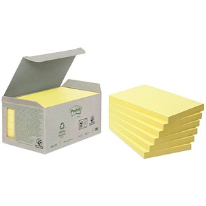 4054596723160 - Haftnotiz Recycling Notes 127 x 76 mm (B x H) gelb 100 Bl Block 6 Block Pack 6 Stück