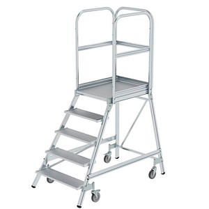 4031405501058 - MUNK Günzburger Steigtechnik Guenzburger Steigtechnik 50105 Aluminium Podestleiter Arbeitshöhe (max) 32 m Silber 35 kg 4031405501058 - MUNK Günzburger Steigtechnik Guenzburger Steigtechnik 50105 Aluminium Podestleiter Arbeitshöhe (max) 32 m Silber 35 kg