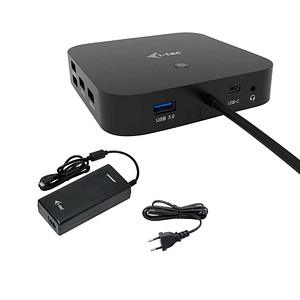 8595611704796 - USB-C HDMI DP Docking Station with Power Delivery 100 W + Universal Charger 112 W - Verkabelt - USB 32 Gen 1 (31 Gen 1) Type-C - 100 W - 35 mm - 101001000 Mbit s - Schwarz (C31HDMIDPDOCKPD100)
