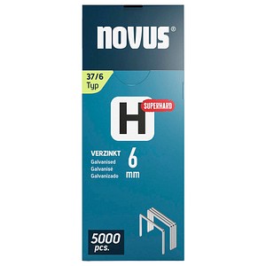 4009729080610 - 5000 novus Tackerklammern 37 6 Feindraht superhart 37 6