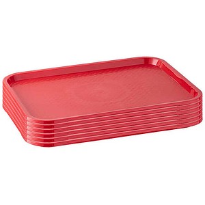 APS Tablett rot rechteckig 53,0 x 32,5 cm, 1 St.
