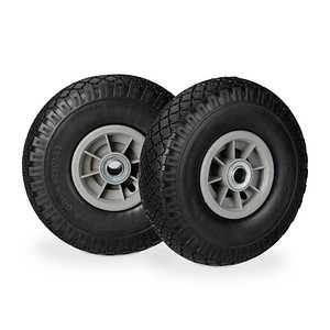 4052025932534 - 2x Sackkarrenrad pannensichere Vollgummireifen 300-4 Zoll 20mm Achse bis 80 kg 260 x 85 mm schwarz-grau - Relaxdays 4052025932534 - 2x Sackkarrenrad pannensichere Vollgummireifen 300-4 Zoll 20mm Achse bis 80 kg 260 x 85 mm schwarz-grau - Relaxdays