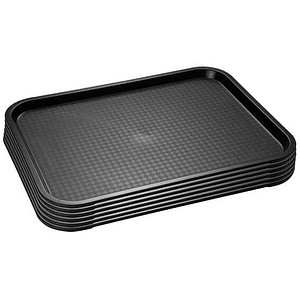APS Tablett schwarz rechteckig 45,0 x 35,5 cm, 1 St.