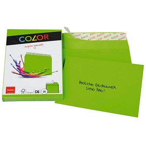 7610425368604 - Briefumschläge Color DIN C6 ohne Fenster intensivgrün haftklebend 7610425368604 ELCO 25 Stück 7610425368604 - Briefumschläge Color DIN C6 ohne Fenster intensivgrün haftklebend 7610425368604 ELCO 25 Stück
