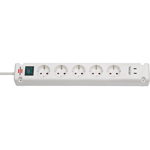 4007123691104 - Bremounta USB-C 5-fach Steckdosenleiste mit Schalter 30 m weiß mit USB-Buchse 4007123691104 brennenstuhl 4007123691104 - Bremounta USB-C 5-fach Steckdosenleiste mit Schalter 30 m weiß mit USB-Buchse 4007123691104 brennenstuhl