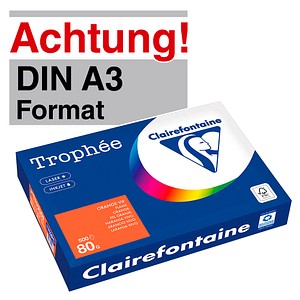 3329680176209 - Kopierpapier Trophee 1762C orange intensiv A3 80g  3329680176209 500 Stück